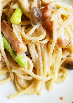 豆腐クリームでカルボナーラ-レシピのメイン写真