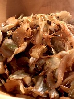 ナスとキャベツのピリ辛味噌風味炒め-レシピのメイン写真