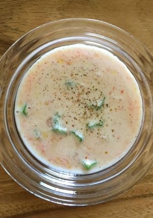 時短メニュー：煎り酒と豆乳のスープ-レシピのメイン写真