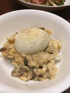 半熟卵onポテトサラダ-レシピのメイン写真