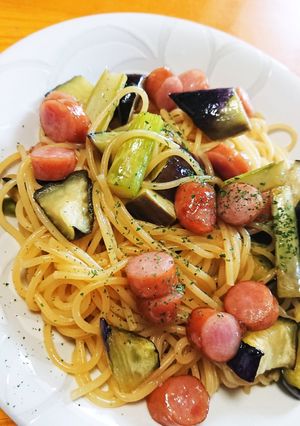 ナスとアスパラの和風パスタ☆-レシピのメイン写真