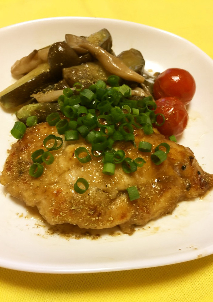 鶏ささ身と茄子のかば焼き風-レシピのメイン写真