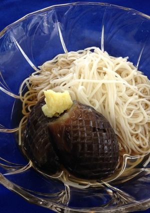 ヘタ紫なすと素麺の煮物-レシピのメイン写真