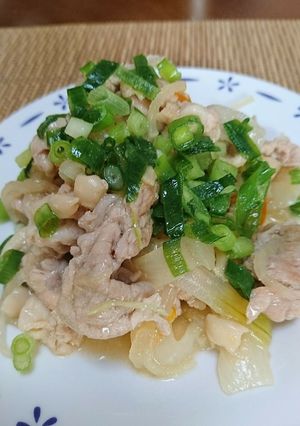 豚肉の生姜焼きベースの炒め(^-^)-レシピのメイン写真