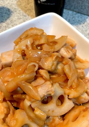 レンコンと鶏モモのトリチリ-レシピのメイン写真