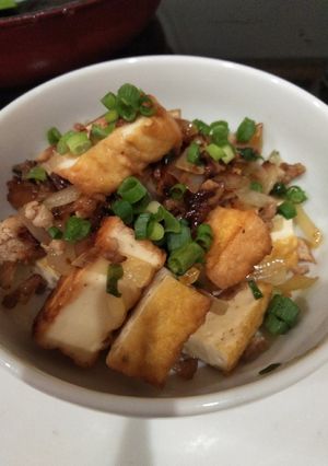 厚揚げ☓玉ねぎ☓焼き肉のタレ炒め-レシピのメイン写真