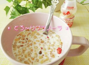ヤクルトでとろーりグラノーラ♡-レシピのメイン写真