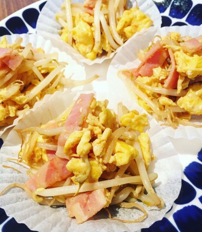 お弁当におすすめ◎もやしベーコンの卵炒め-レシピのメイン写真