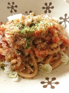 お好み焼きうどん-レシピのメイン写真