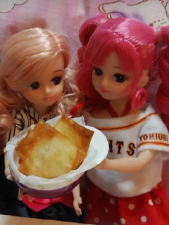 リカちゃん♡野球シリꕤ雲呑(餃子)皮揚げ-レシピのメイン写真