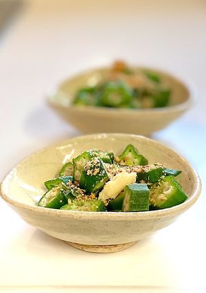 超簡単！オクラの胡麻 生姜醤油和え-レシピのメイン写真