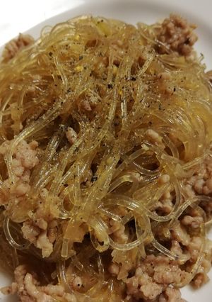 楽チン♪レンチン♪♪甘めの麻婆春雨♪♪♪-レシピのメイン写真