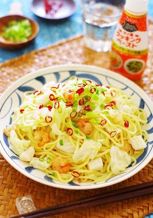 手間なしエスニック風レンチン海鮮やきそば-レシピのメイン写真