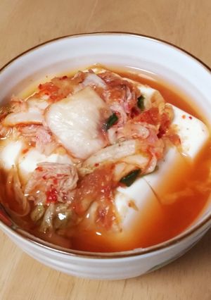 湯豆腐キムチ飯！-レシピのメイン写真