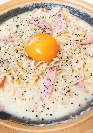 超濃厚塩カルボナーラ-レシピのメイン写真
