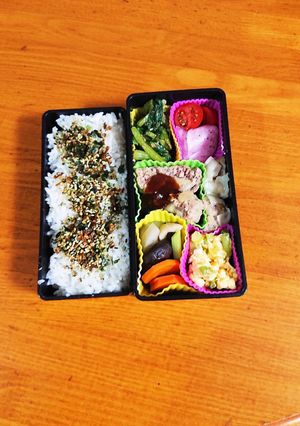 週末の冷蔵庫整理のお弁当です。-レシピのメイン写真