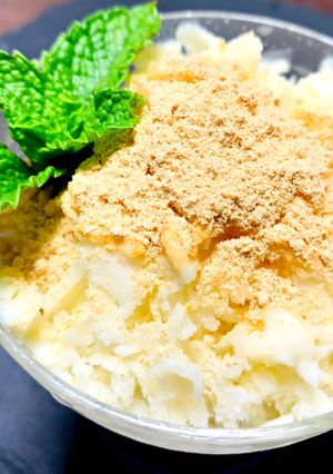 低糖質きな粉豆乳かき氷-レシピのメイン写真