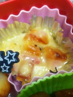 お弁当に!エリンギとベーコンのチーズ焼き-レシピのメイン写真