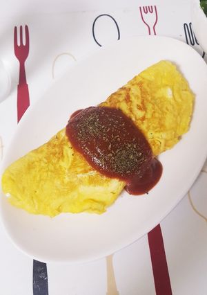 キャベツのかさ増しオムレツ-レシピのメイン写真