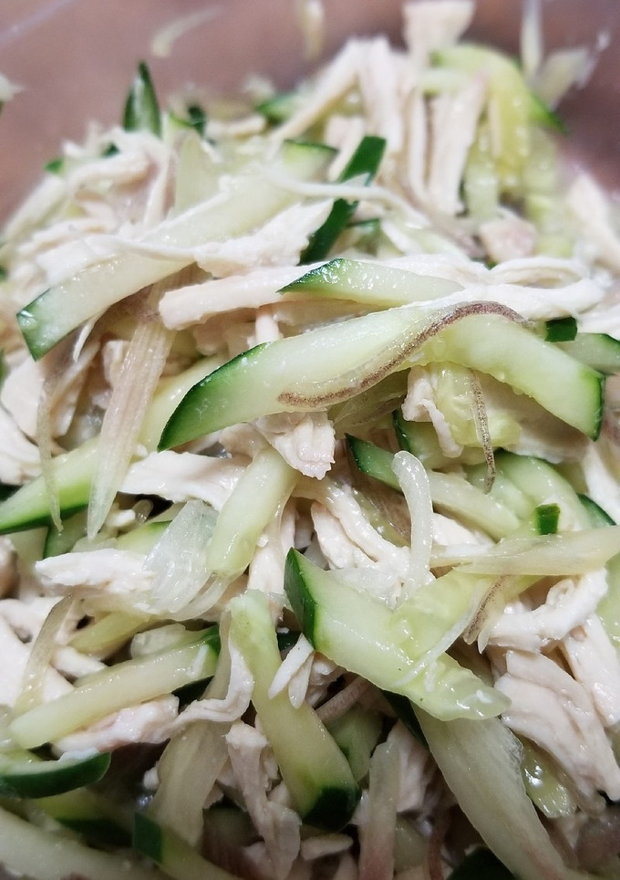 万能♪みょうがと鶏肉のさっぱり和え-レシピのメイン写真