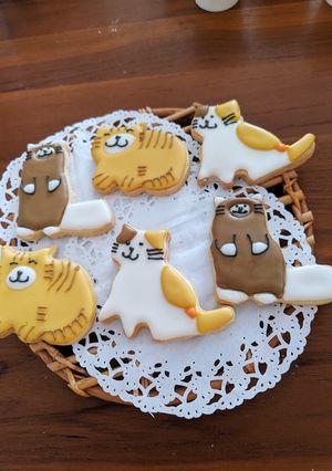猫のアイシングクッキー-レシピのメイン写真