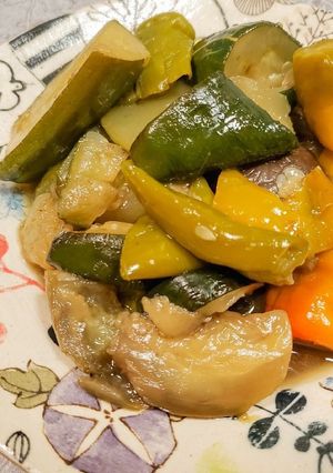 手抜き調理で夏野菜の煮浸し-レシピのメイン写真