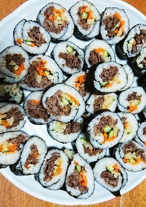 焼肉キンパ(韓国風海苔巻き)-レシピのメイン写真