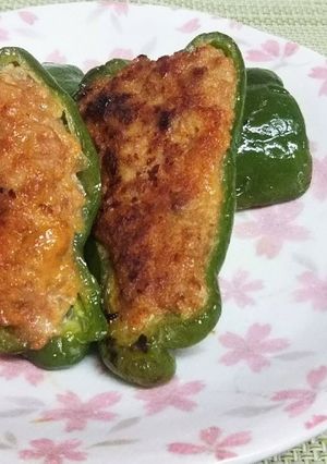 ピーマンの肉詰め-レシピのメイン写真