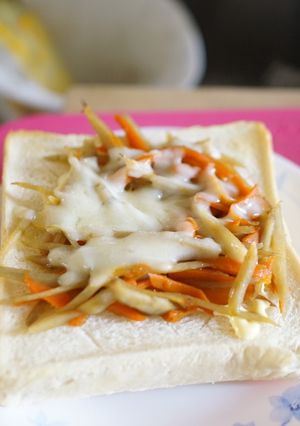きんぴらごぼうパン-レシピのメイン写真