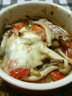 サバ味噌煮缶ときのこのチーズ焼き-レシピのメイン写真