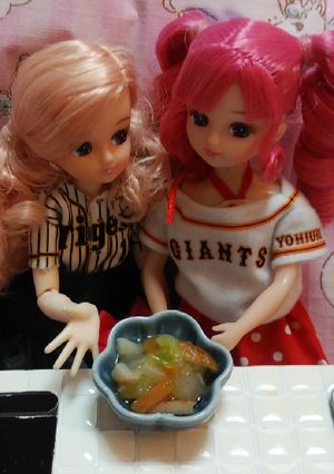リカちゃん♡野球シリꕤ白菜薩摩揚げ煮浸し-レシピのメイン写真