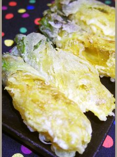 旬の大人の味!花オクラの天ぷら-レシピのメイン写真