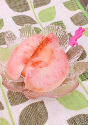 桃の綺麗な切り方-レシピのメイン写真