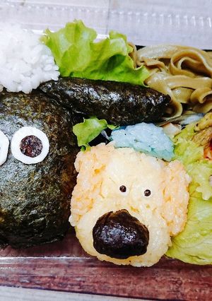 ひつじのショーン&ビッツァー キャラ弁♪-レシピのメイン写真