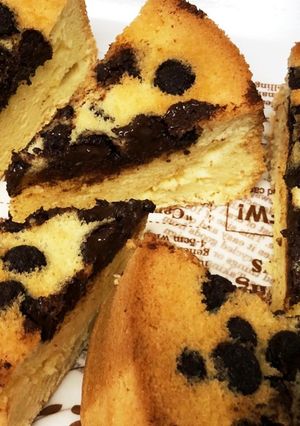 チョコチップのスポンジケーキ☆乳製品なし-レシピのメイン写真
