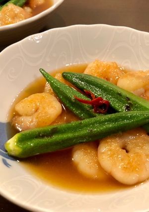海老とオクラの煮浸し-レシピのメイン写真