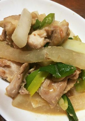 三浦市産大根と鶏肉長ネギのトロッと炒め-レシピのメイン写真