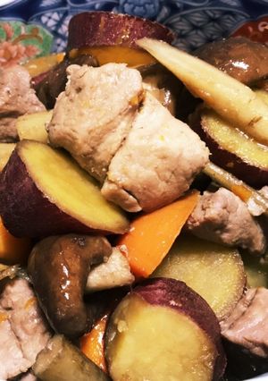 めんつゆで簡単旨し♡野菜と豚肉の煮物-レシピのメイン写真