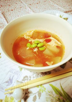 冬瓜のトマたまスープ-レシピのメイン写真