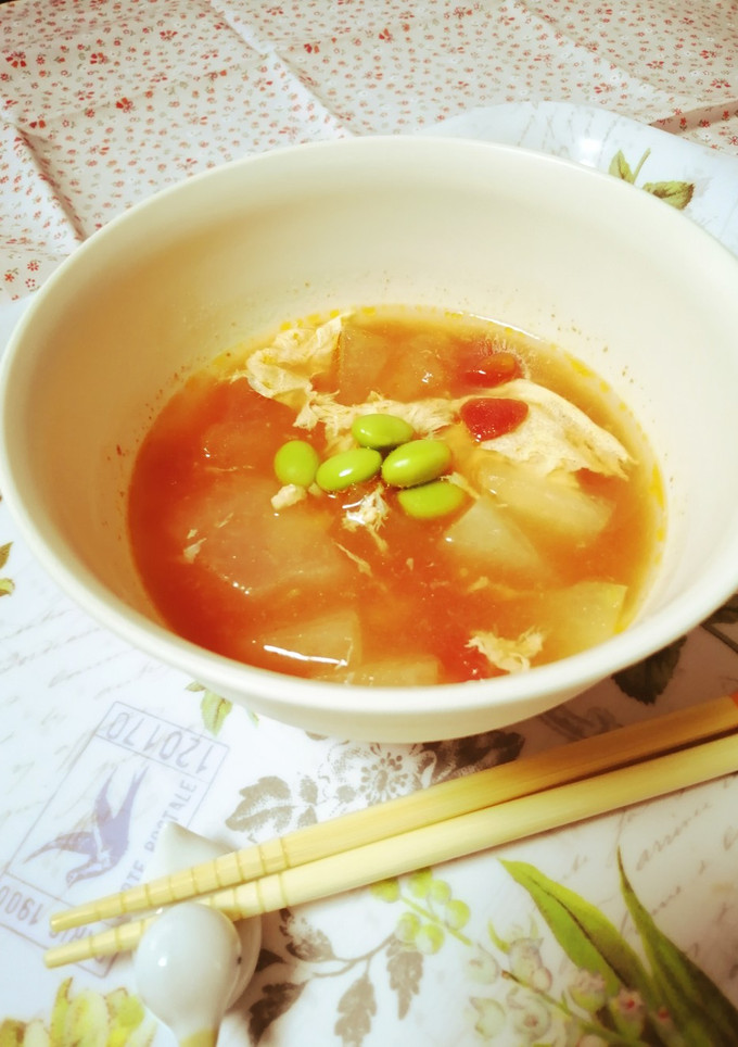 冬瓜のトマたまスープ-レシピのメイン写真