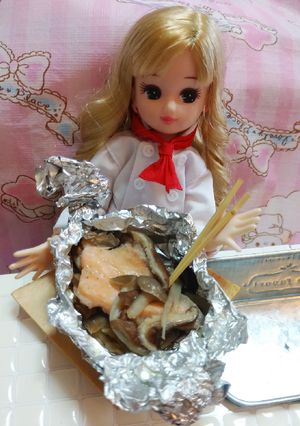 リカちゃん♡鮭ときのこのホイル焼きꕤ.ﾟ-レシピのメイン写真