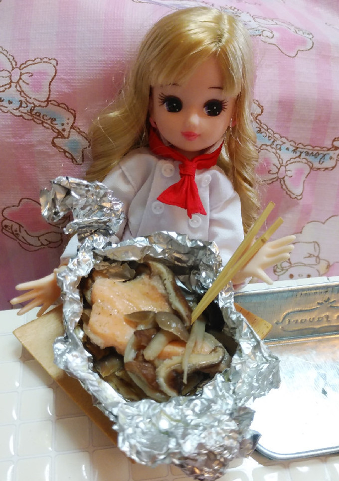 リカちゃん♡鮭ときのこのホイル焼きꕤ.ﾟ-レシピのメイン写真