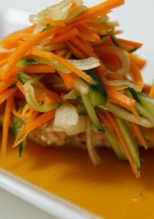 野菜もりもり！鮭の南蛮漬け-レシピのメイン写真