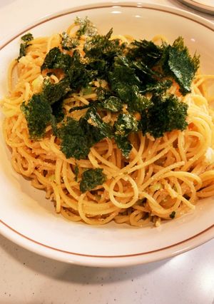 コストコ辛子明太ばらこで明太子スパゲティ-レシピのメイン写真