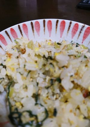 野沢菜としらすのチャーハン-レシピのメイン写真