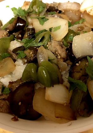 夏野菜と豚肉のにんにく醤油炒め(^^)-レシピのメイン写真