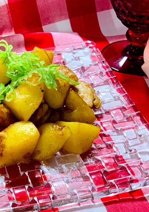 簡単じゃがいもと鶏胸のにんにく甘辛バター-レシピのメイン写真
