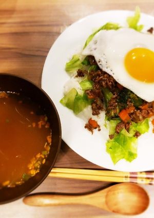 手抜き！お手軽！簡単ガパオ風ライス-レシピのメイン写真