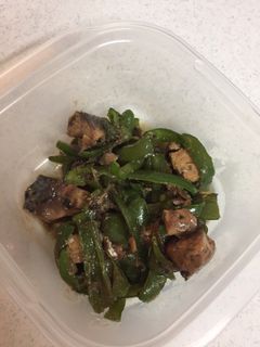 鯖とピーマンの甘辛炒め煮!-レシピのメイン写真