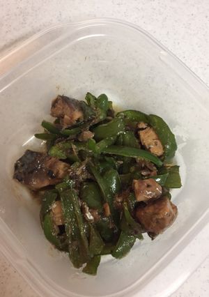 鯖とピーマンの甘辛炒め煮！-レシピのメイン写真